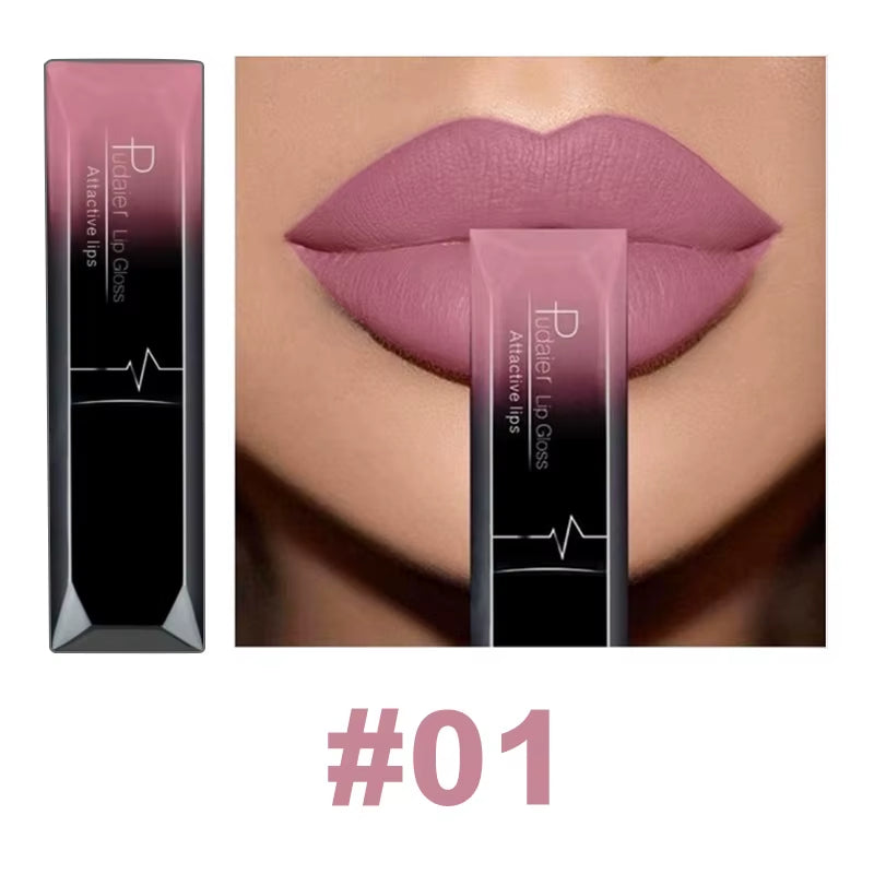 21-Color Matte Waterproof Liquid Lipstick