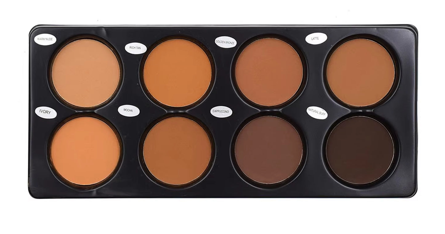 8-Color Matte Contour Foundation Palette