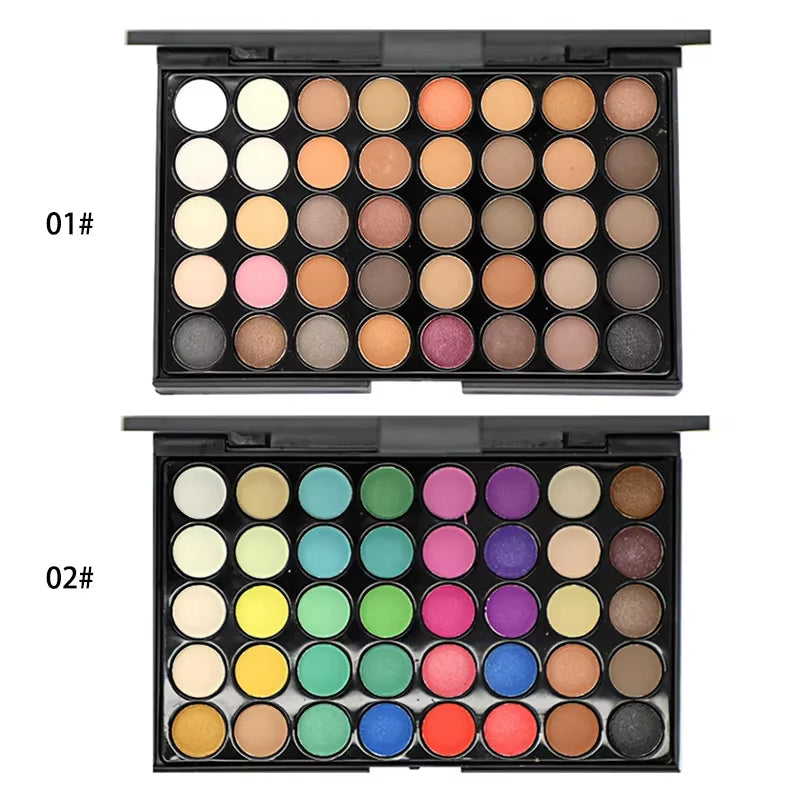 40-Color Matte Glitter Eyeshadow Palette