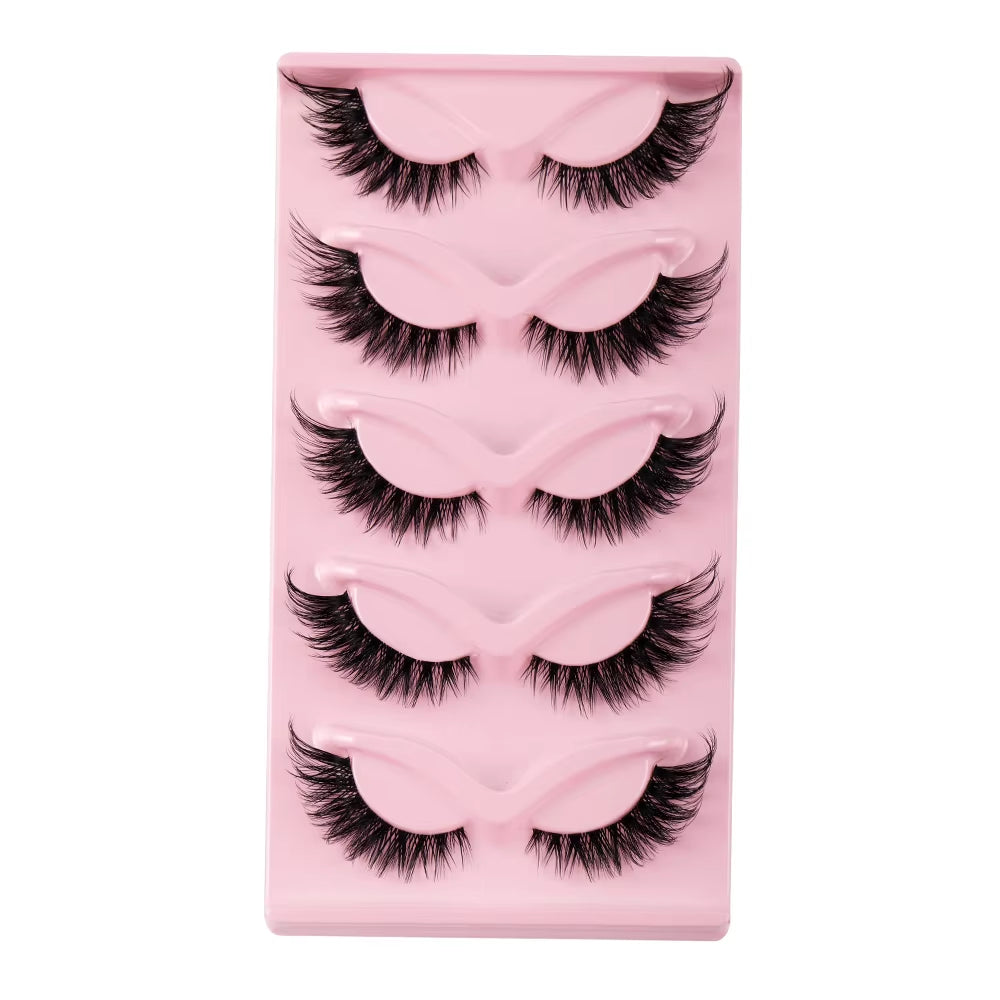 5 Pairs Cat Eye Faux Lashes