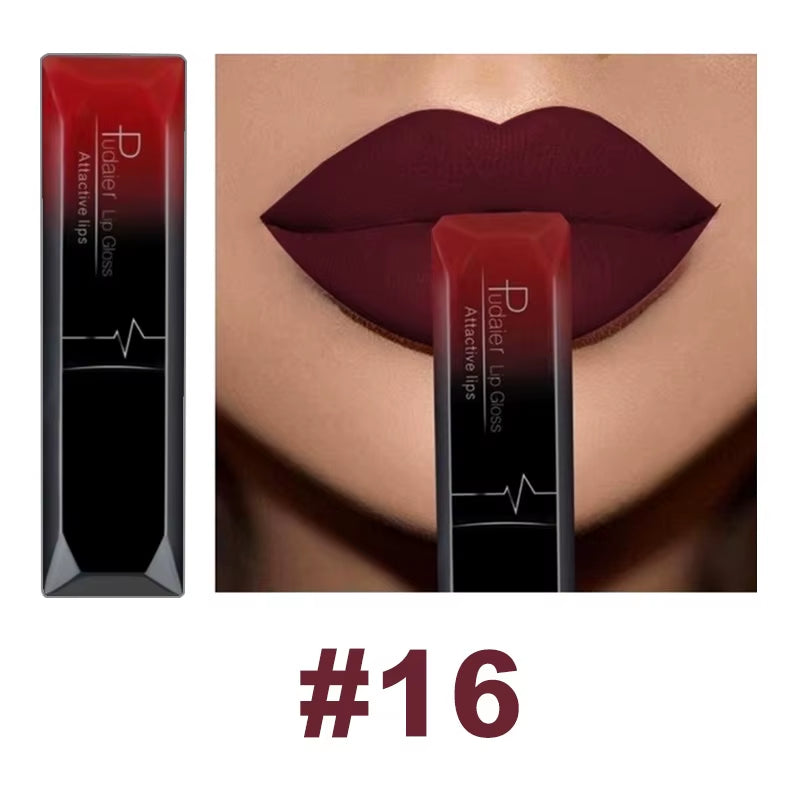 21-Color Matte Waterproof Liquid Lipstick