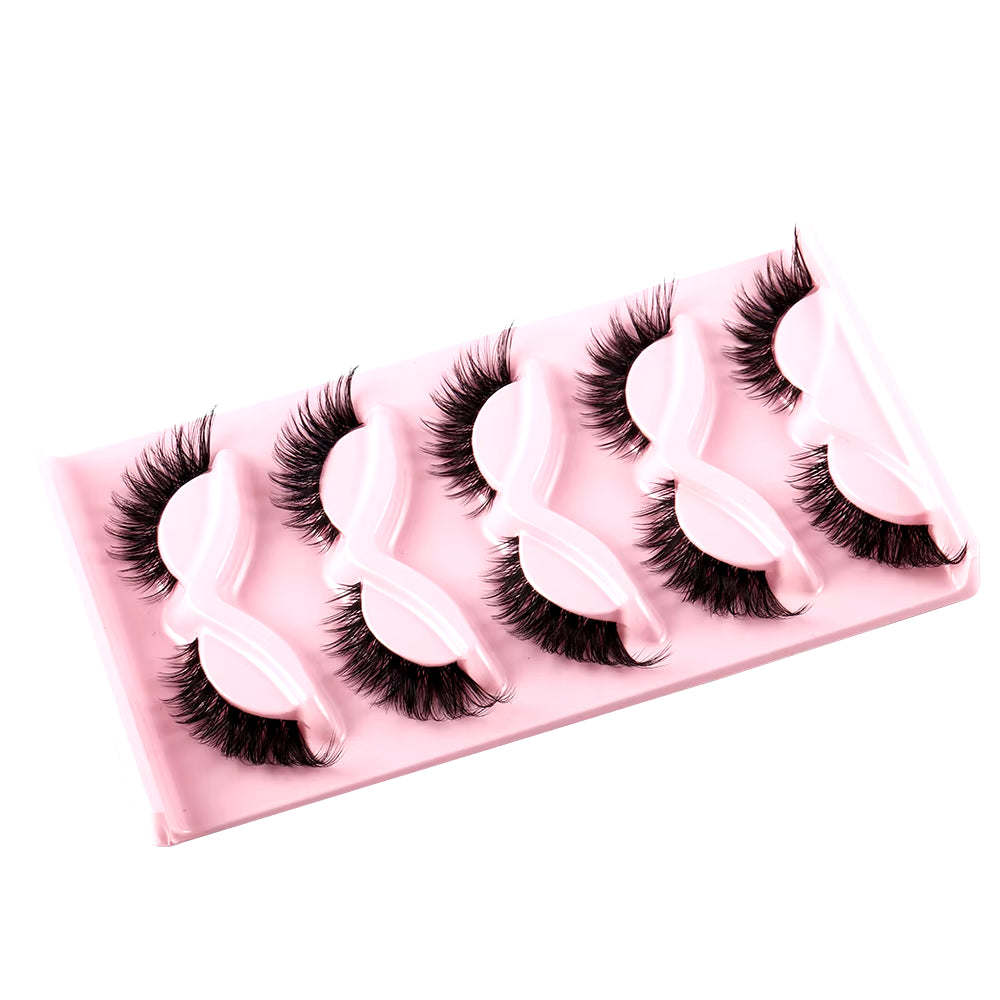 5 Pairs Cat Eye Faux Lashes