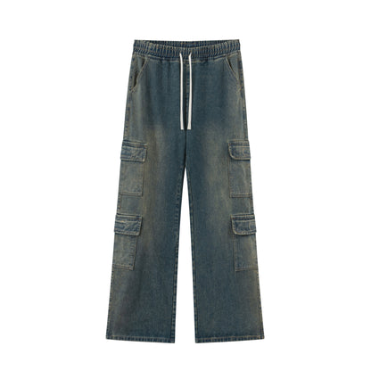 Loose Cargo Wide Leg Jeans