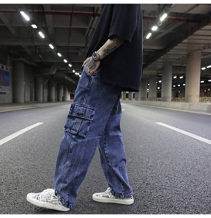 Workwear jeans wide leg pants