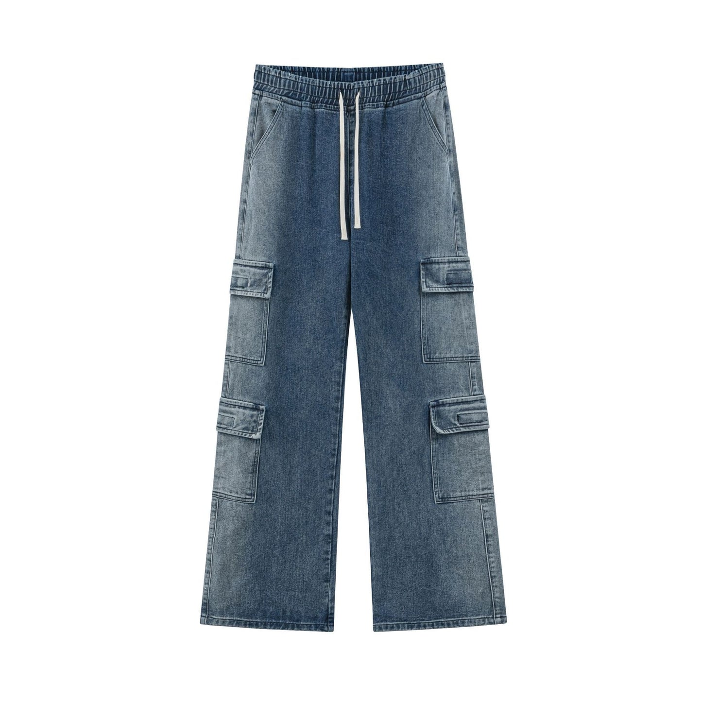 Loose Cargo Wide Leg Jeans