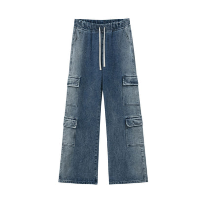 Loose Cargo Wide Leg Jeans