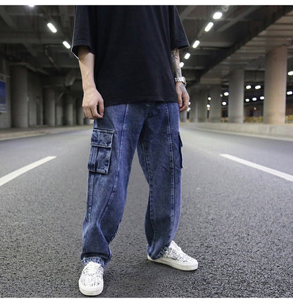 Workwear jeans wide leg pants