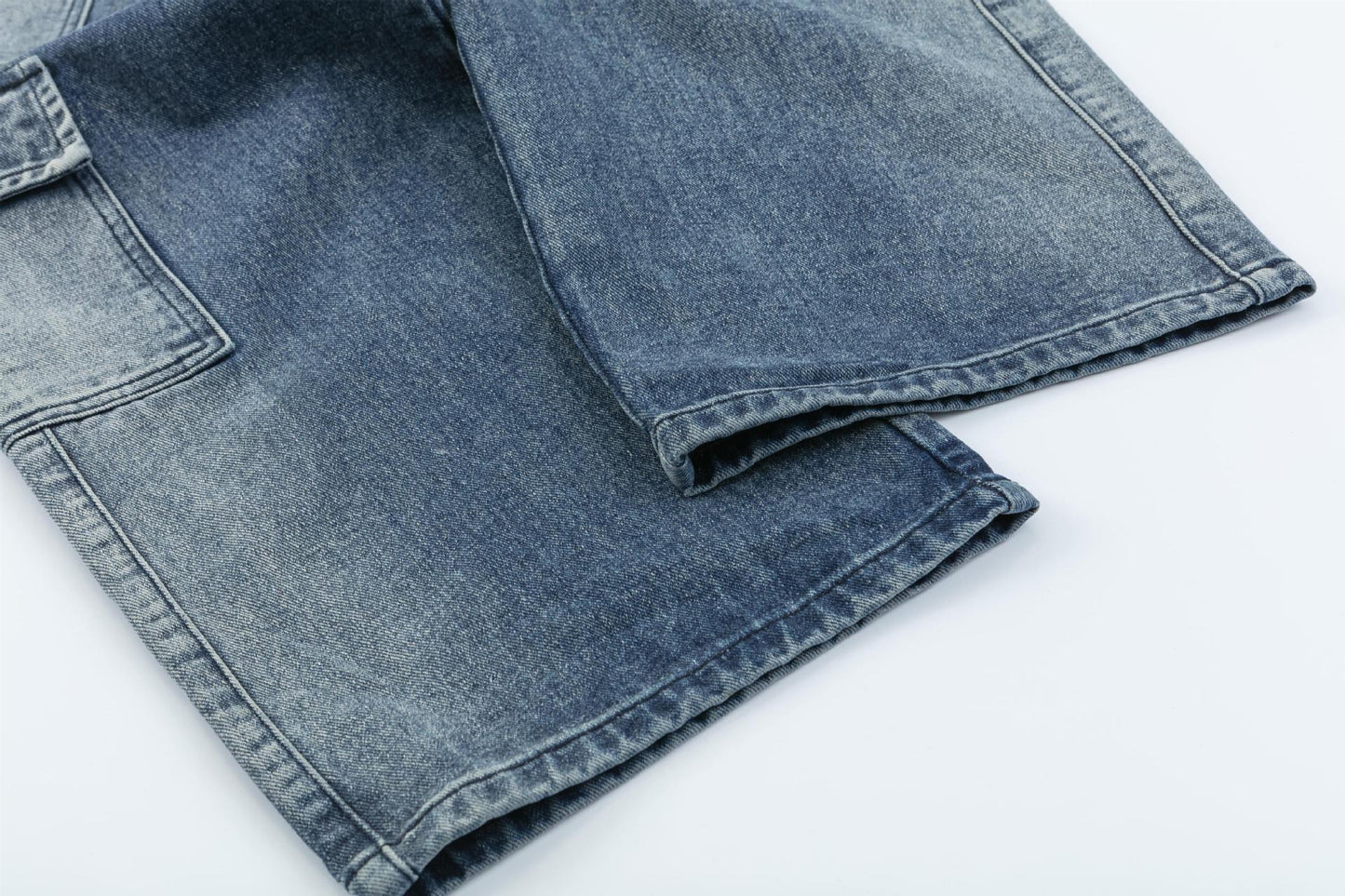 Loose Cargo Wide Leg Jeans