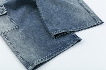 Loose Cargo Wide Leg Jeans