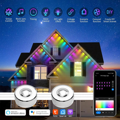 Smart WIFI RGBIC Eaves Lights